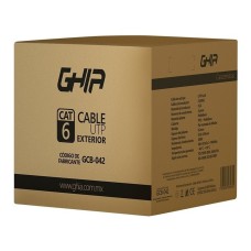 GHIA - Cable de Red, Ghia, GCB-042, UTP. CAT6. CCA. Bobina, 305m, Sin Gel