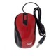 Mouse, Ghia, GMA50R, USB, Rojo