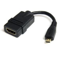 STARTECH - Adaptador HDMI, StarTech, HDADFM5IN, HDMI a Micro HDMI, 12 cm, Negro