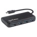 MANHATTAN - Concentrador USB, Manhattan, 164924, 4 puertos, USB 3.2, Gen 1