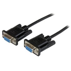 STARTECH.COM - Cable Serial, StarTech, SCNM9FF2MBK, RS232, DB9, Null Modem, 2 m, Negro