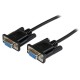 Cable Serial, StarTech, SCNM9FF2MBK, RS232, DB9, Null Modem, 2 m, Negro