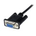 STARTECH - Cable Serial, StarTech, SCNM9FM1MBK, Null Modem, DB9, Hembra a Macho, Negro
