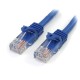 Cable de Red, StarTech, 45PAT5MBL, CAT 5E, 5m, Azul