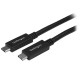 Cable USB C. Startech, USB315CC1M, 1m, Negro