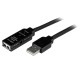 Cable USB 2.0, StarTech, USB2AAEXT10M, Extensión, Activo, 10 m, Negro