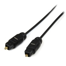 Cable de Audio, StarTech, THINTOS15, SPDIF, Cable Óptico, Delgado, Negro, 4.5 m