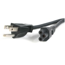 Cable de Poder, Startech, PXT101NB3S, Para laptop, 1.8m, NEMA 5-15P, C5, Negro