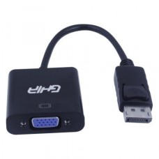 Adaptador de Video, Ghia, ADAP-8, Display Port a VGA, Negro