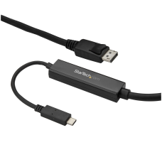 STARTECH - Adaptador de Video, StarTech, CDP2DPMM3MB, USB C a DP, 4K, 60 Hz, 3 m, Negro