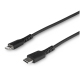 Cable USB, StarTech, RUSBCLTMM1MB, 1 m, USB C a Lightning, Negro