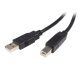 Cable USB 2.0, StarTech, USB2HAB3M, 3 m, USB A, USB B, Negro