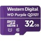 Memoria Micro SDHC, Western Digital, WDD032G1P0C, 32 GB, Clase 10, U1, Purple Label