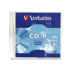 VERBATIM - Discos CD-R, Verbatim, 94776, 700 MB, 80 min, 52x, Slim Case