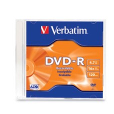 VERBATIM - Disco DVD-R, Verbatim, 95093, 4.7 GB, 16x, 120 min