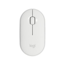 Mouse Óptico, Logitech, 910-005770, Pebble M350, USB, Bluetooth, Blanco