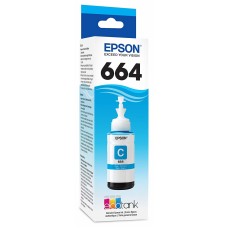 EPSON - Botella de Tinta, Epson, T664220-AL, 664, Cian