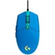 Mouse Óptico, Logitech, 910-005795, G203, Alámbrico, USB, RGB, 6 Botones, Azul