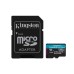 KINGSTON - Memoria SD, Kingston, SDCG3/128GB, 128 GB, Micro SDXC, Clase 10, Adaptador