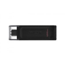 Memoria USB 3.2, Kingston, DT70/128GB, 128 GB, USB C, Negro