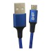 GHIA - Cable USB 2.0, Ghia, GAC-191A, USB A, Micro USB A, Nylon, 1 m, Azul