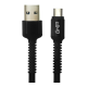 Cable USB, Ghia, GAC-198N, USB A a USB C, Nylon, 1 m, Negro