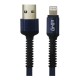 Cable de Datos, Ghia, GAC-199A, USB A, Lightning, 1 m, Nylon, Azul