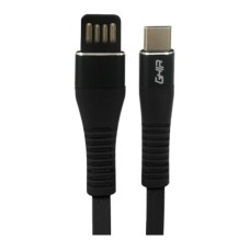 GHIA - Cable de Datos, Ghia, GAC-201N, USB A, USB C, 1 m, Plano, Reversible, Negro