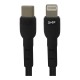 Cable de Datos, Ghia, GAC-204N, USB C, USB Lightning, 1 m, Negro