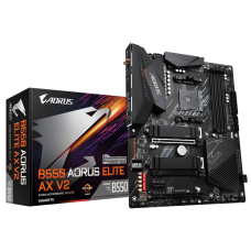 Tarjeta Madre, Gigabyte, B550 AORUS ELITE AX V2, AMD, AM4, 3era Generación, DDR4, 3200 MHz, PCIE 4.0, USB 3.2, ATX