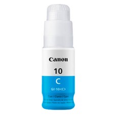 Botella de Tinta, Canon, 3391C001AA, GI-10, Cian, 70 ml