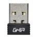 GHIA - Adaptador de Red, Ghia, GNW-U1, USB, WiFi, Negro