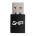 Tarjeta de Red, Ghia, GNW-U3, USB 2.0, Inalámbrico, 300 Mbps, 2.4 GHz, Negro GHIA - Tarjeta de Red, Ghia, GNW-U3, USB 2.0, Inalámbrico, 300 Mbps, 2.4 GHz, Negro