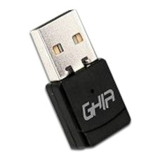 Tarjeta de Red, Ghia, GNW-U5, USB 2.0, Inalámbrico, Negro