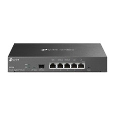TP LINK - Router, TP-Link, TL-ER7206, Balanceador de Carga, Gigabit, SFP, 1x WAN, 2x LAN, Hasta 100 túneles VPN IPSEC, 150000 sesiones concurrentes