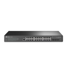 Switch Administrable, TP-Link, TL-SG3428X, 24 Puertos, Gigabit, 4x SFP+, Consola, Rack, 19 Pulgadas