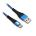 BROBOTIX - Cargador, Brobotix, 963332, Cable USB A a USB C, Carga Rápida, 1 m, Azul, Blanco