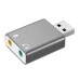 BROBOTIX - Adaptador de Audio, Brobotix, 263571, USB A a 3.5 mm, Gris