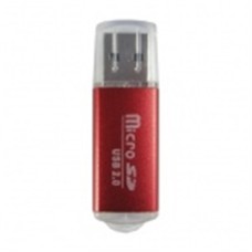 Lector, Brobotix, 345673R, USB 2.0, Micro SD, Rojo