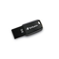 Memoria USB 3.2, Verbatim, VB70876, 32 GB, ERGO, Negro