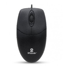 Mouse Óptico, Brobotix, 497202, USB, 1000 DPI, Negro