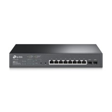 Switch Administrable, TP-Link, TL-SG2210MP, Gigabit, 8 Puertos, PoE+, Capa 2, 2x SFP, 53W, Escritorio, Rack