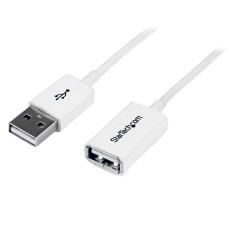 STARTECH - Cable USB, StarTech, USBEXTPAA2MW, Extensión, Macho a Hembra, 2 m, Blanco