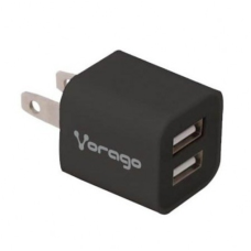 VORAGO - Cargador USB, Vorago, AU-106-BK, USB 2.0, Negro