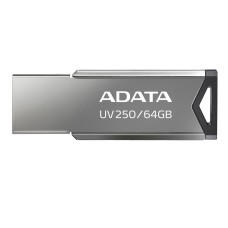 ADATA - Memoria USB 2.0, Adata, AUV250-64G-RBK, UV250, 64 GB, Plateado