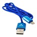 VORAGO - Cable USB 2.0, Vorago, CAB-113_AZUL, USB A a Micro USB B, 1 m, Azul