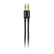 VORAGO - Cable de Audio, Vorago, CAB-115_NEGRO, Auxiliar, 3.5 mm, 1 m, Negro