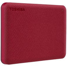 Disco Duro Externo, Toshiba, HDTCA20XR3AA, 2 TB, USB 3.2, 2.5 Pulgadas, Canvio Advance, Rojo