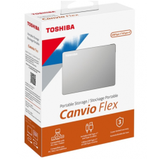 Disco Duro Externo, Toshiba, HDTX110XSCAA, 1 TB, USB 3.0, Canvio Flex, 2.5 Pulgadas, Plateado