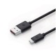 Cable de Datos, Gettech, JL-3510, USB 2.0, USB A a Micro USB, 1.5 m, Negro